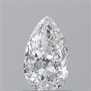 Picture of Natural Diamond 0.90 Carats, Pear with  Cut, D Color, SI1 Clarity and Certified by GIA
