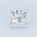 Natural Diamond 0.88 Carats, Princess with  Cut, E Color, VS1 Clarity and Certified by GIA