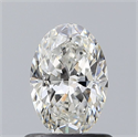 Natural Diamond 0.75 Carats, Oval with  Cut, G Color, VVS1 Clarity and Certified by GIA