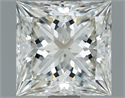 Natural Diamond 1.02 Carats, Princess with  Cut, I Color, IF Clarity and Certified by IGI