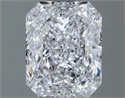 Natural Diamond 1.52 Carats, Radiant with  Cut, F Color, VVS2 Clarity and Certified by GIA