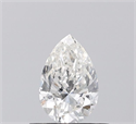 Natural Diamond 0.50 Carats, Pear with  Cut, H Color, SI1 Clarity and Certified by GIA