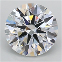 Lab Grown Diamond 1.23 Carats, Round with Ideal Cut, E Color, VS1 Clarity and Certified by IGI