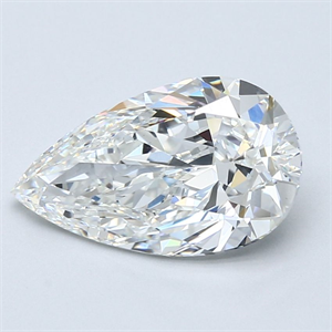 Picture of Natural Diamond 3.01 Carats, Pear with  Cut, F Color, VS1 Clarity and Certified by GIA