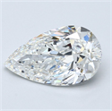 Diamante Natural 3.01 quilates, De pera , Color F, claridad VS1 y certificado GIA
