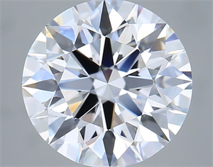 Picture of Lab Grown Diamond 5.02 Carats, Round with Excellent Cut, D Color, FL Clarity and Certified by GIA