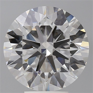 Picture of Lab Grown Diamond 5.58 Carats, Round with Ideal Cut, E Color, VVS2 Clarity and Certified by IGI