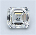 Natural Diamond 1.70 Carats, Asscher with  Cut, H Color, VS1 Clarity and Certified by GIA