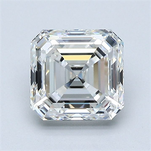 Picture of Natural Diamond 1.70 Carats, Asscher with  Cut, H Color, VS1 Clarity and Certified by GIA