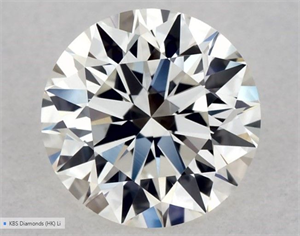 Foto Diamante Natural 0.54 quilates, Redondo , Color I, claridad VVS2 y certificado GIA de