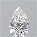 Natural Diamond 0.52 Carats, Pear with  Cut, G Color, VVS1 Clarity and Certified by GIA