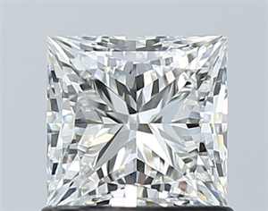 Picture of Natural Diamond 1.03 Carats, Princess with  Cut, H Color, VS1 Clarity and Certified by GIA
