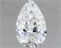 Natural Diamond 0.40 Carats, Pear with  Cut, E Color, IF Clarity and Certified by GIA