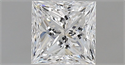 Natural Diamond 0.90 Carats, Princess with  Cut, E Color, VS1 Clarity and Certified by GIA
