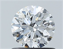 Natural Diamond 0.70 Carats, Round with Excellent Cut, F Color, SI2 Clarity and Certified by GIA