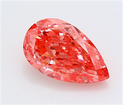 Picture of Lab Grown Diamond 2.02 Carats, Pear with  Cut, Fancy Vivid Pink Color, VS1 Clarity and Certified by IGI