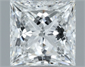 Natural Diamond 1.00 Carats, Princess with  Cut, F Color, SI1 Clarity and Certified by GIA