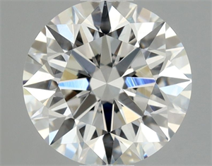 Picture of Natural Diamond 0.91 Carats, Round with Excellent Cut, H Color, VS2 Clarity and Certified by GIA