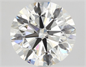 Natural Diamond 2.01 Carats, Round with Excellent Cut, H Color, VS2 Clarity and Certified by GIA