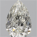 Natural Diamond 0.90 Carats, Pear with  Cut, K Color, SI1 Clarity and Certified by GIA