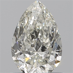 Picture of Natural Diamond 0.90 Carats, Pear with  Cut, K Color, SI1 Clarity and Certified by GIA