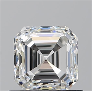 Picture of Natural Diamond 0.90 Carats, Asscher with  Cut, G Color, VS1 Clarity and Certified by GIA