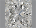 Natural Diamond 0.90 Carats, Princess with  Cut, H Color, VVS2 Clarity and Certified by GIA