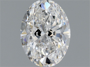 Picture of Natural Diamond 0.41 Carats, Oval with  Cut, D Color, VVS1 Clarity and Certified by GIA