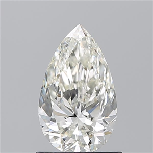 Picture of Natural Diamond 1.02 Carats, Pear with  Cut, J Color, VS2 Clarity and Certified by GIA