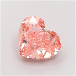 Picture of Lab Grown Diamond 2.25 Carats, Heart with  Cut, Fancy Intense Pink Color, VS1 Clarity and Certified by IGI