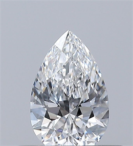 Picture of Natural Diamond 0.33 Carats, Pear with  Cut, E Color, VVS1 Clarity and Certified by GIA