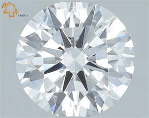 Picture of Lab Grown Diamond 1.65 Carats, Round with Ideal Cut, F Color, VS2 Clarity and Certified by IGI