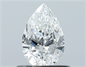 Natural Diamond 0.50 Carats, Pear with  Cut, G Color, IF Clarity and Certified by GIA
