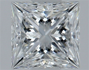 Foto Diamante Natural 0.55 quilates, Princesa , Color E, claridad IF y certificado GIA de