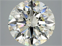Natural Diamond 4.02 Carats, Round with Excellent Cut, L Color, SI2 Clarity and Certified by GIA