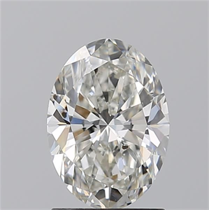 Picture of Natural Diamond 1.50 Carats, Oval with  Cut, H Color, SI1 Clarity and Certified by GIA