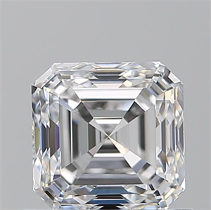 Picture of Natural Diamond 0.91 Carats, Asscher with  Cut, E Color, VS1 Clarity and Certified by GIA