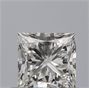 Natural Diamond 0.50 Carats, Princess with  Cut, G Color, VVS1 Clarity and Certified by GIA