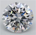 Lab Grown Diamond 2.00 Carats, Round with Excellent Cut, D Color, VVS2 Clarity and Certified by IGI