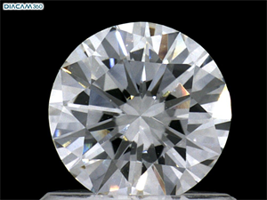 Picture of Natural Diamond 0.71 Carats, Round with Very Good Cut, E Color, VVS2 Clarity and Certified by GIA
