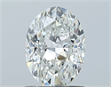 Natural Diamond 1.00 Carats, Oval with  Cut, G Color, SI1 Clarity and Certified by GIA