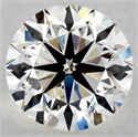 Diamante Natural 0.90 quilates, Redondo , Color J, claridad IF y certificado GIA