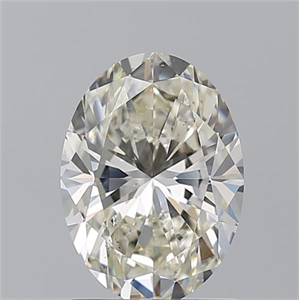 Picture of Natural Diamond 1.50 Carats, Oval with  Cut, K Color, SI1 Clarity and Certified by GIA