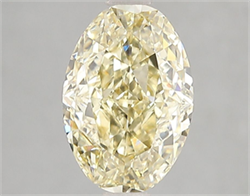 Picture of Lab Grown Diamond 2.61 Carats, Oval with  Cut, Fancy Intense Yellow Color, VS2 Clarity and Certified by IGI