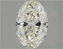 Natural Diamond 1.71 Carats, Oval with  Cut, K Color, SI2 Clarity and Certified by GIA
