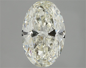 Picture of Natural Diamond 1.71 Carats, Oval with  Cut, K Color, SI2 Clarity and Certified by GIA