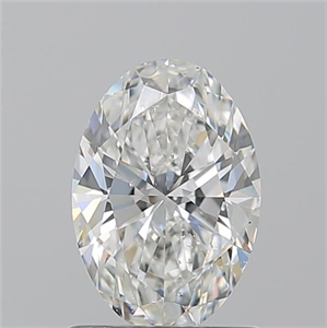Picture of Natural Diamond 1.01 Carats, Oval with  Cut, G Color, SI2 Clarity and Certified by GIA