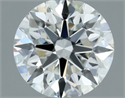 Natural Diamond 0.50 Carats, Round with Excellent Cut, H Color, VVS1 Clarity and Certified by IGI
