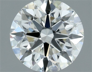 Picture of Natural Diamond 0.50 Carats, Round with Excellent Cut, H Color, VVS1 Clarity and Certified by IGI