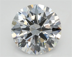 Picture of Lab Grown Diamond 3.07 Carats, Round with Excellent Cut, E Color, VS1 Clarity and Certified by GIA
